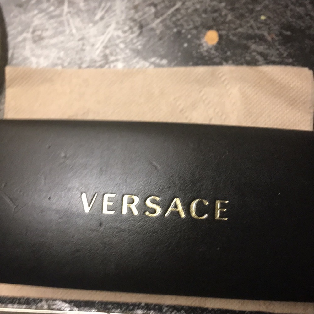 Authentic Versace sunglasses  W/ Real Diamonds